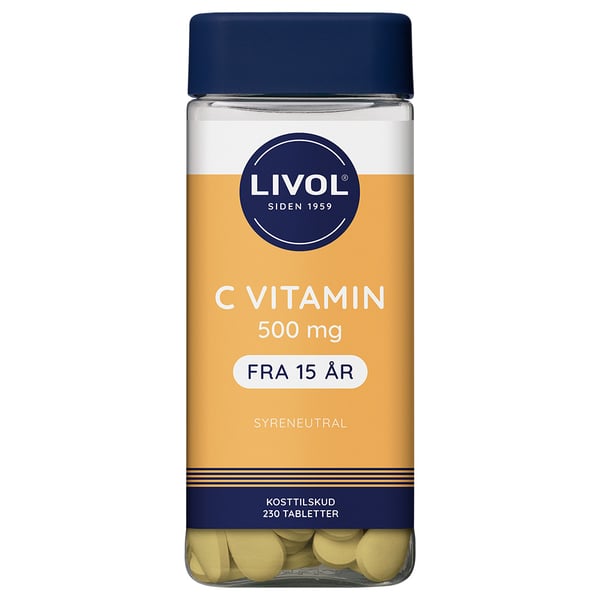 Livol C vitamin 500mg (230 stk)