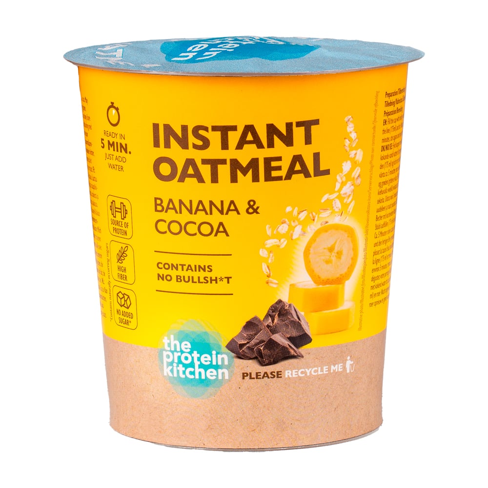 The Protein Kitchen Instant Oatmeal - Banana & Cocoa (60g)