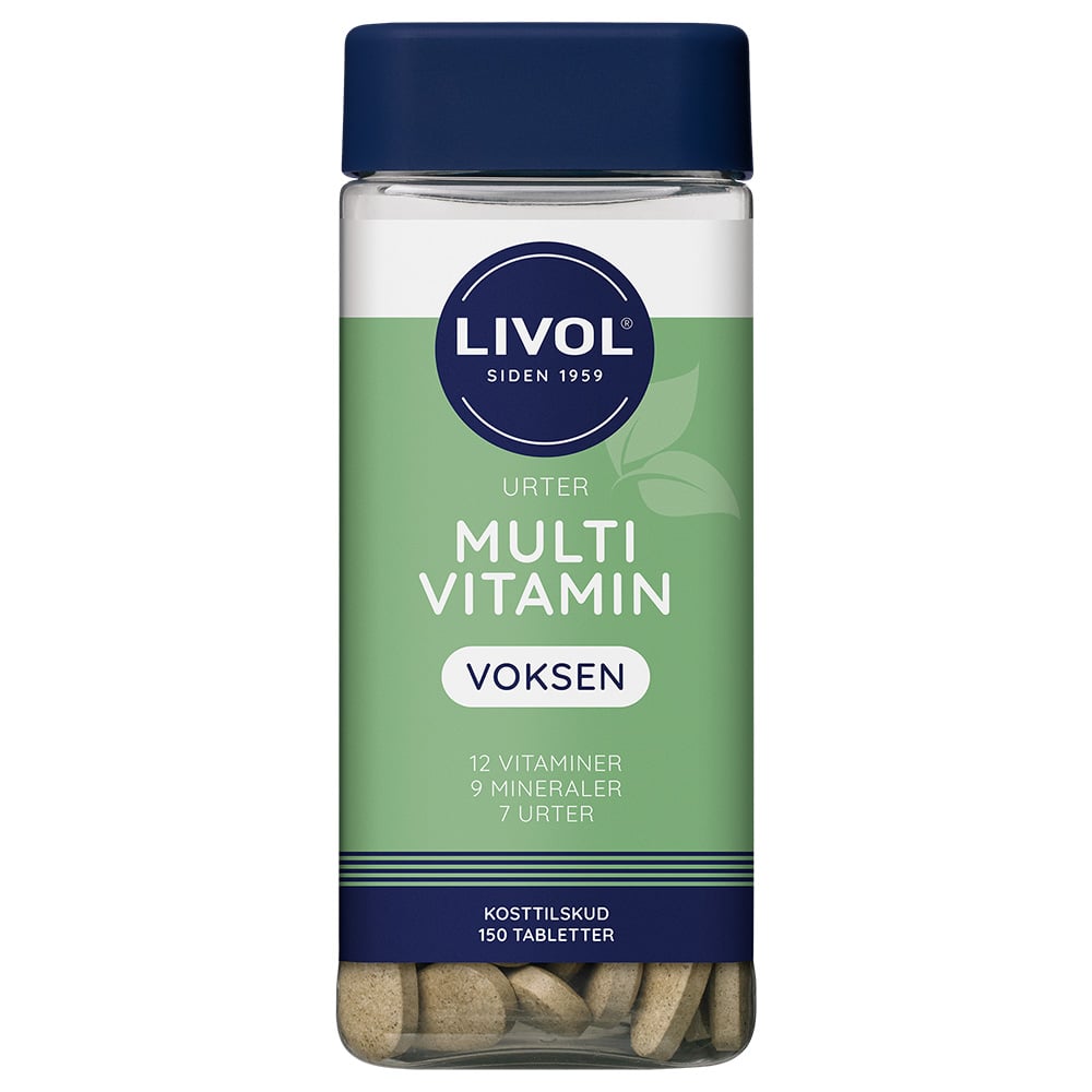 Livol Multivitamin m. urter (150 stk)