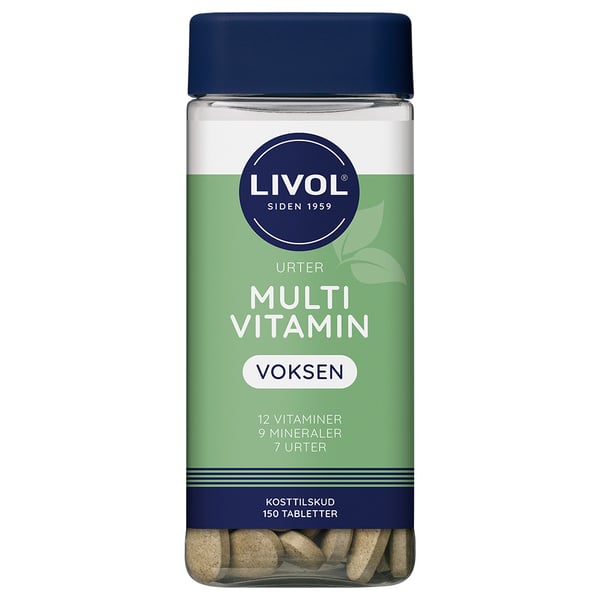 Livol Multivitamin m. urter (150 stk)