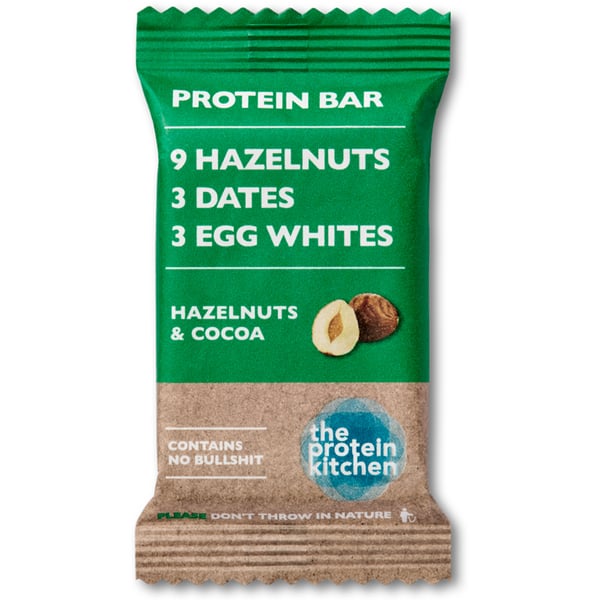 The Protein Kitchen Protein Bar - Hazelnut & Cocoa (12 x 55g)