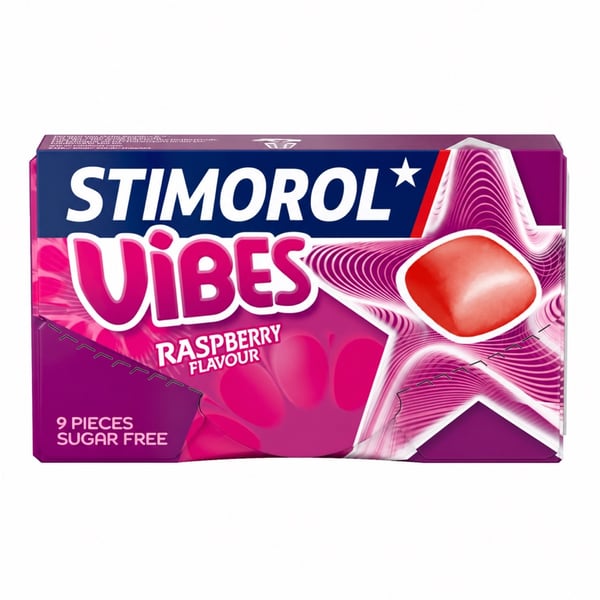Stimorol Vibes Berry (Raspberry) Sukkerfri (21 g) - Proteinpulver