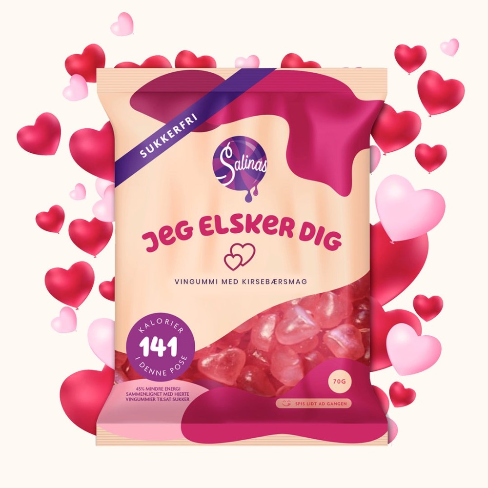 Salinas Jeg elsker dig Vingummi (70g)