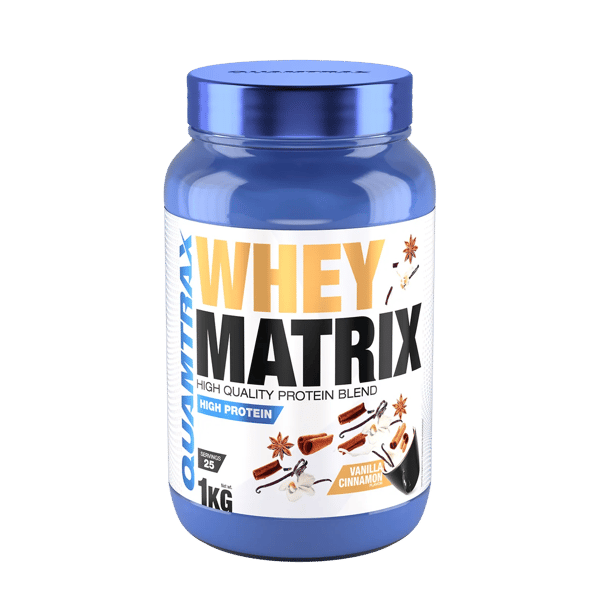 Quamtrax Whey Matrix 1 kg – Vanilla Cinnamon - ProteinProteinpulver