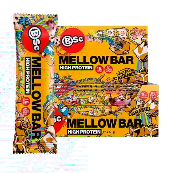 Body Science Mellow Bar - Salted Caramel (12 x 50g)