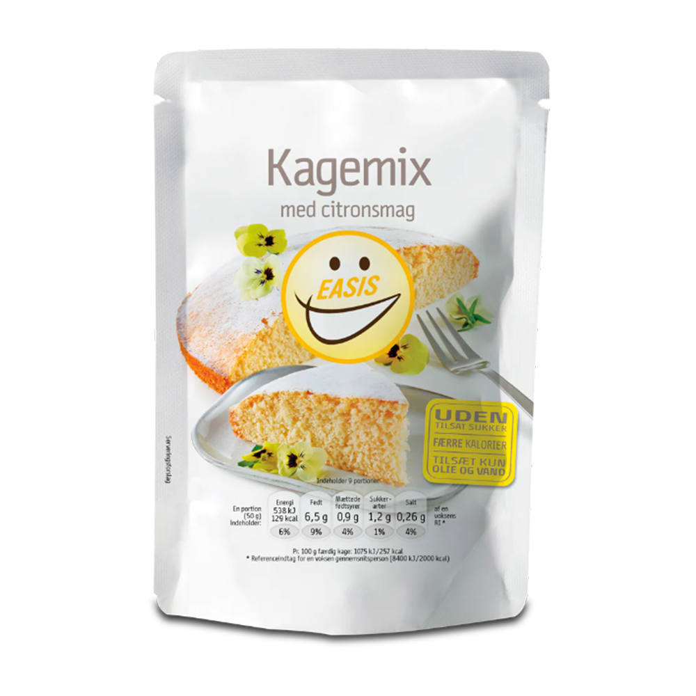 Easis Kagemix m. Citron - færre kalorier (290g)