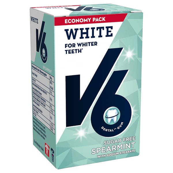V6 White Spearmint (72g) - Friskmund
