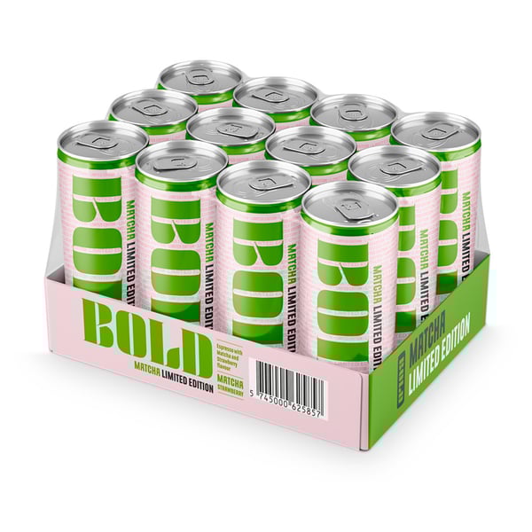 BOLD Matcha & Strawberry Limited Edition (12 x 250ml)