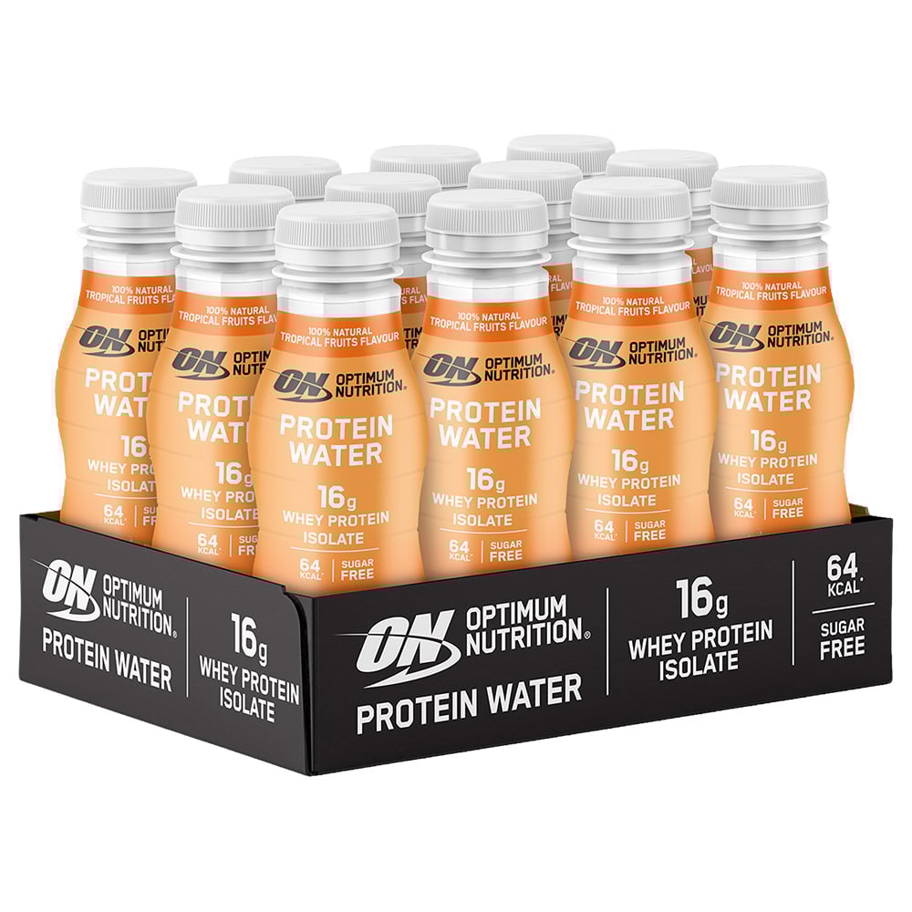 Optimum Nutrition Proteinvand - Tropisk Frugt (12x360ml)