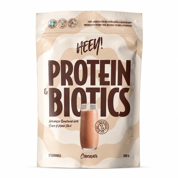 Heey! Protein & Biotics Proteinpulver - Chocolate (500g) - ProteinProteinpulver