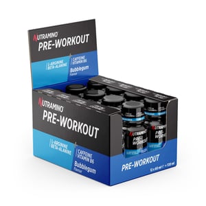 Nutramino Pre-Workout Shot - Bubblegum (12 x 60ml)