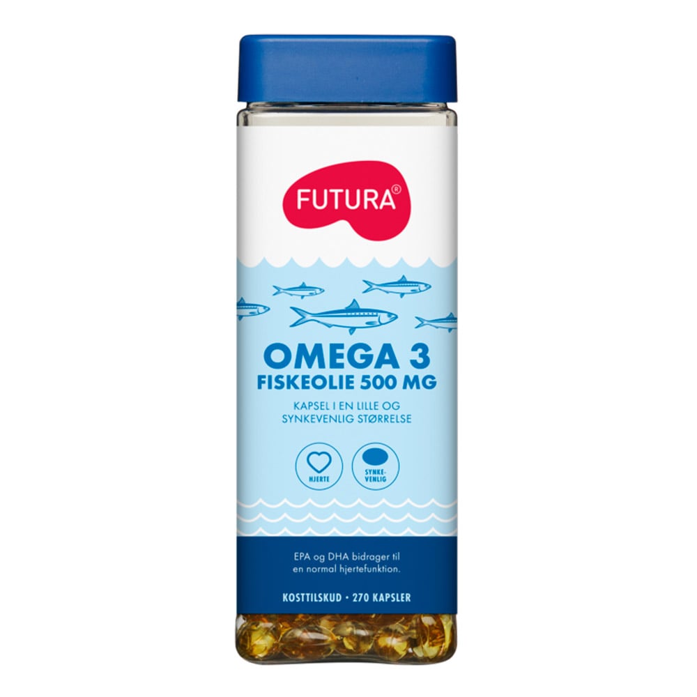 Futura Omega 3 Fiskeolie 500MG (270 kapsler)