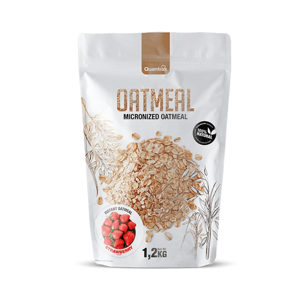 Quamtrax Oatmeal 1.2 kg – Strawberry - Kulhydrater