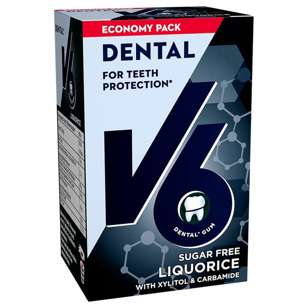V6 Liquorice Økonomi (70g) - Friskmund