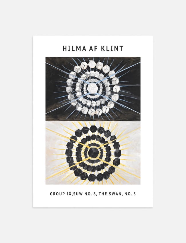 Group IX SUW No 8 The Swan No 8 - Hilma af Klint