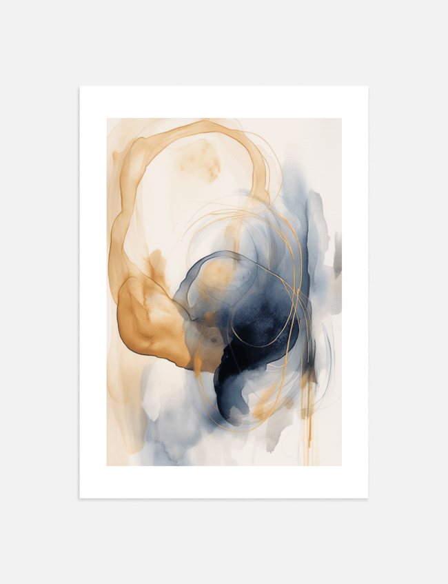 Watercolor Strokes Abstract 01