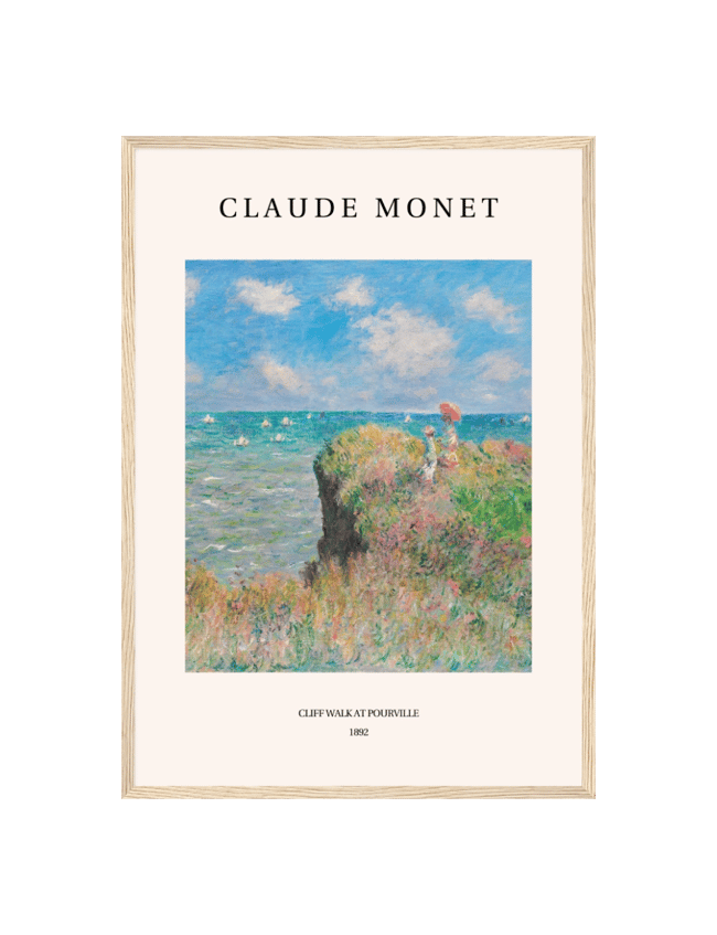 Cliff Walk at Pourville - Claude Monet