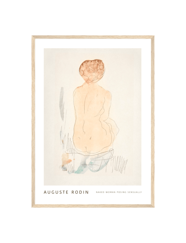 Naked Woman Posing Sensually - Auguste Rodin