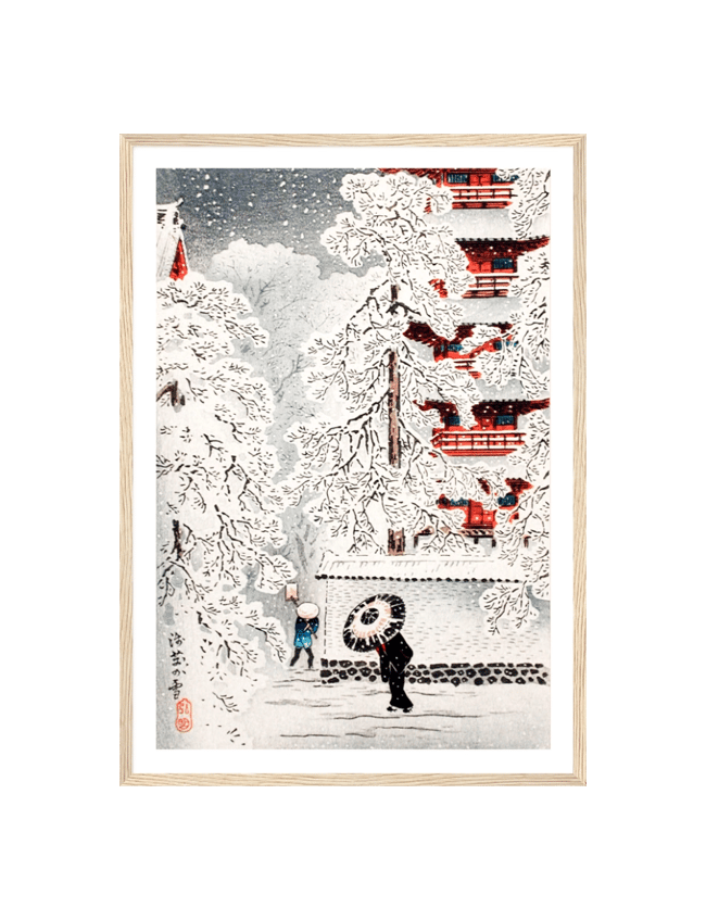 Snow at Asakusa, Yedo, Musashi Province - Hiroaki Takahashi