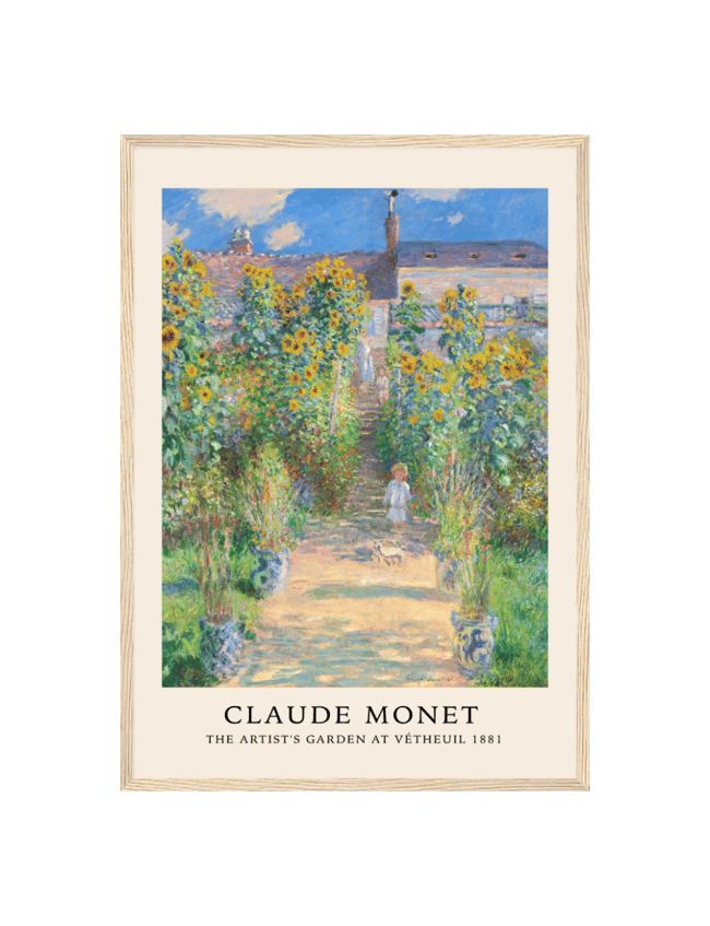 The Artists Garden at Vetheuil - Claude Monet