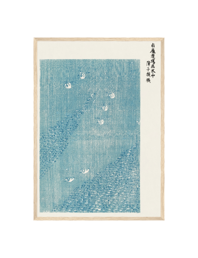 Woodblock Print Blue - Taguchi Tomoki