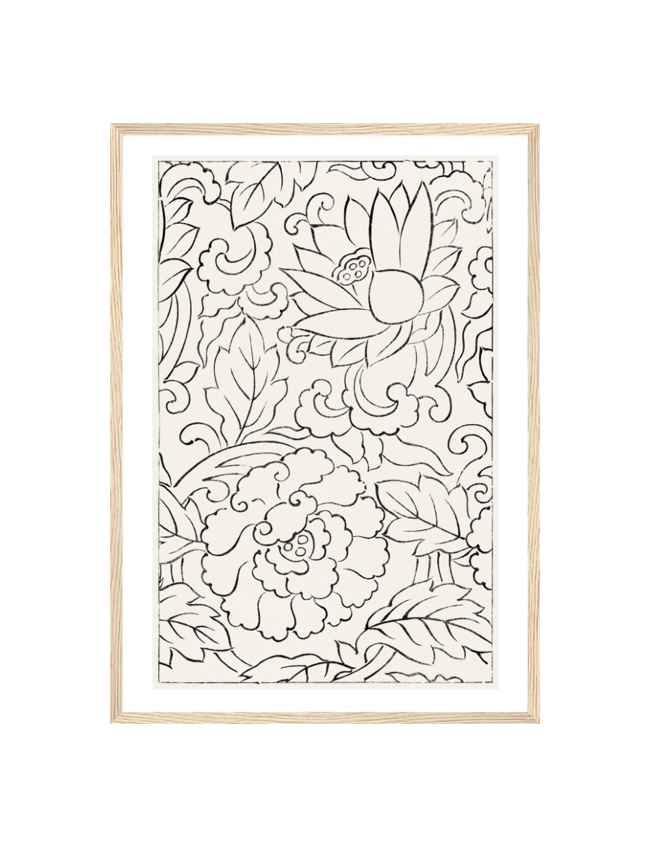 Woodblock Print Floral - Taguchi Tomoki