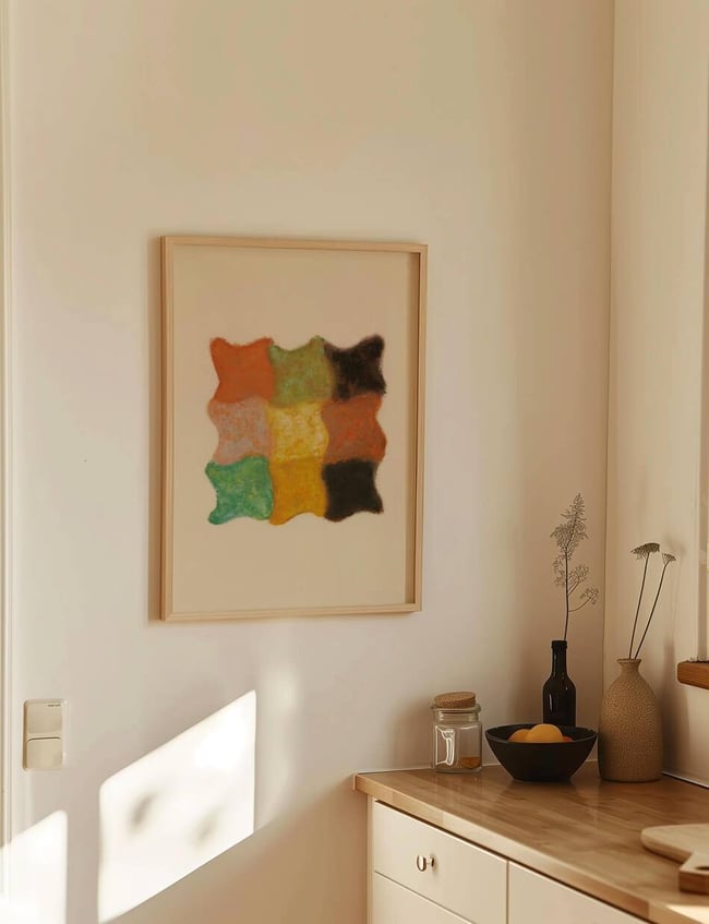 Abstraktion In Orange, Gelb Und Grün - Augusto Giacometti