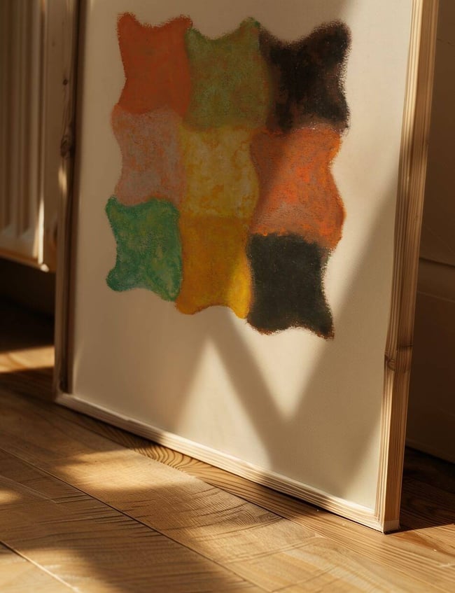 Abstraktion In Orange, Gelb Und Grün - Augusto Giacometti
