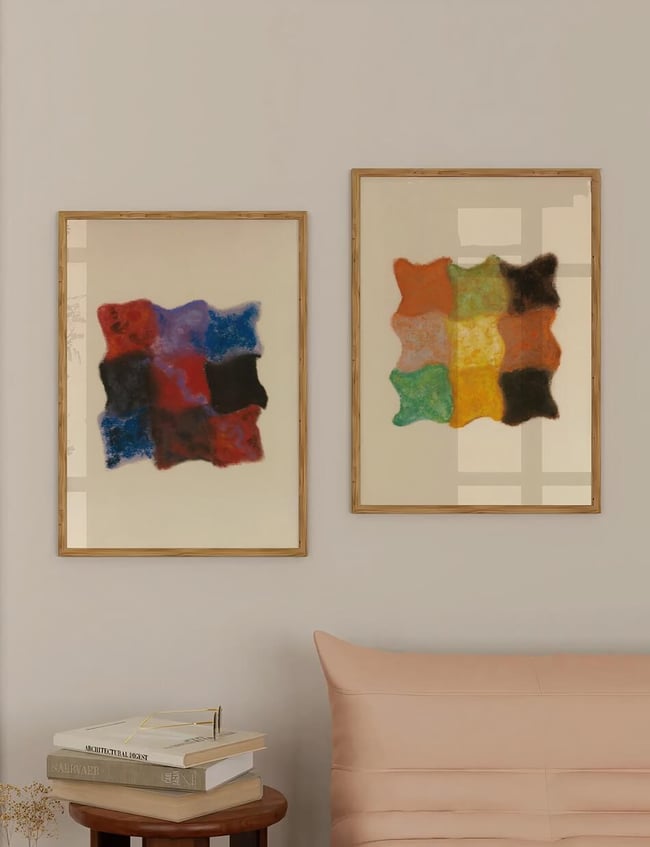 Abstraktion In Orange, Gelb Und Grün - Augusto Giacometti