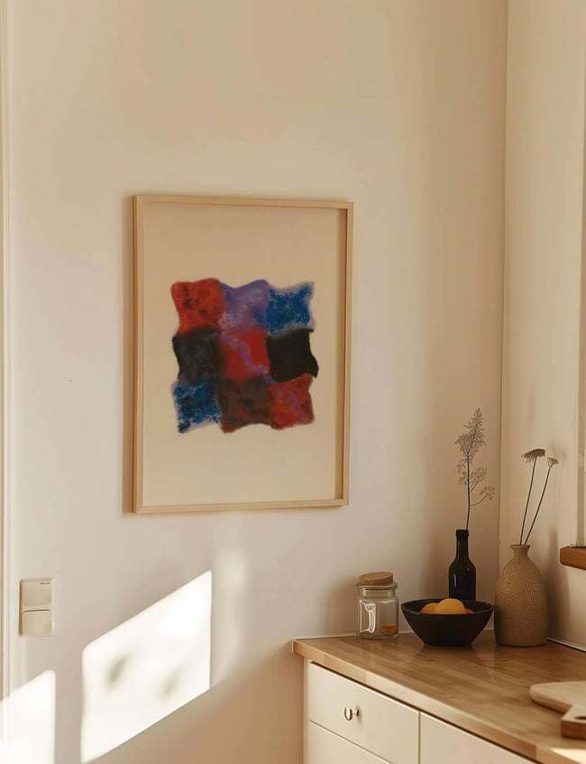 Abstraktion In Rot, Blau Und Violett - Augusto Giacometti