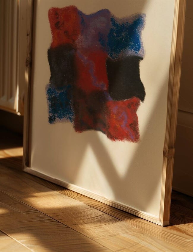 Abstraktion In Rot, Blau Und Violett - Augusto Giacometti