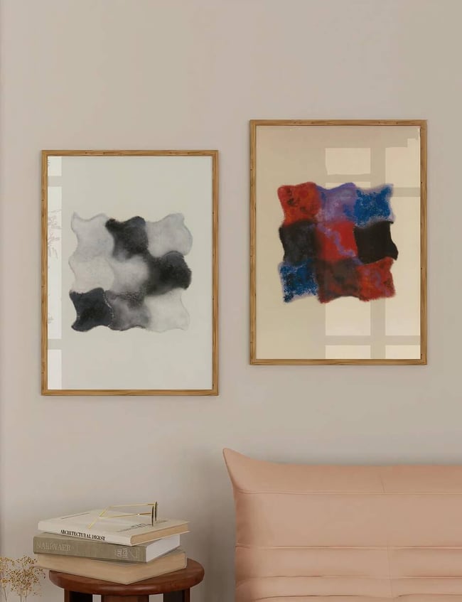 Abstraktion In Rot, Blau Und Violett - Augusto Giacometti