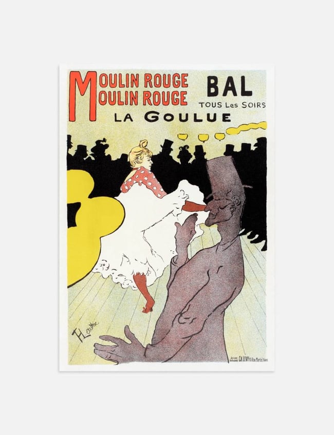 Affiche pour le Moulin Rouge La Goulue