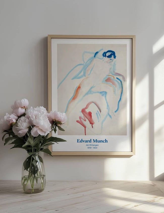Akt på Sengen - Edvard Munch