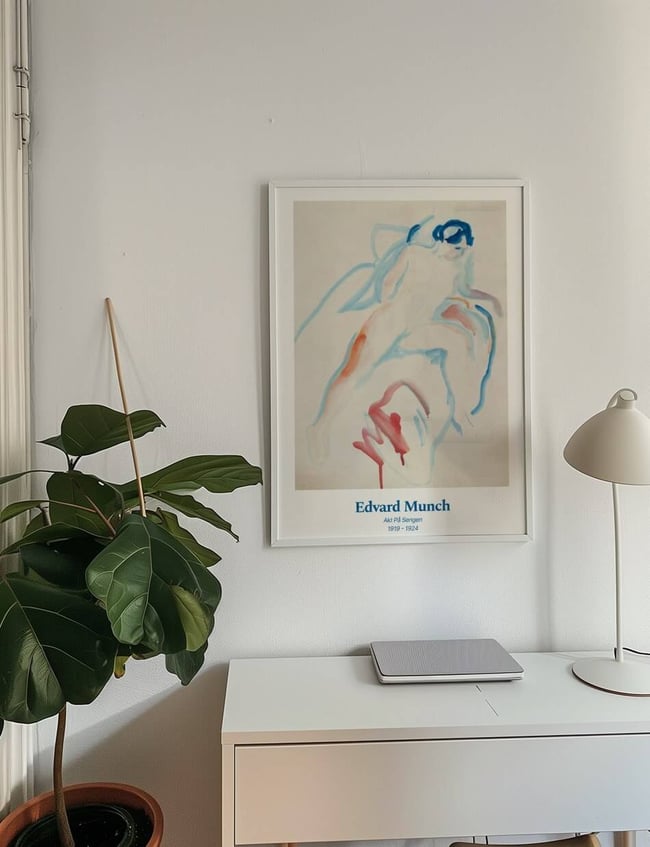 Akt på Sengen - Edvard Munch