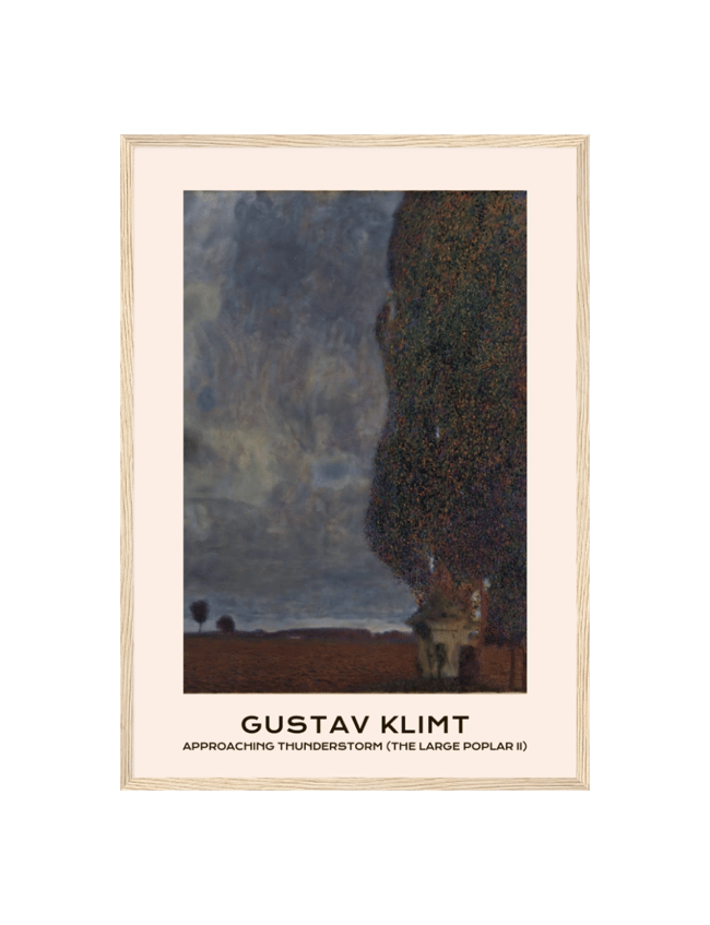 Approaching Thunderstorm (The Large Poplar II) - Gustav Klimt