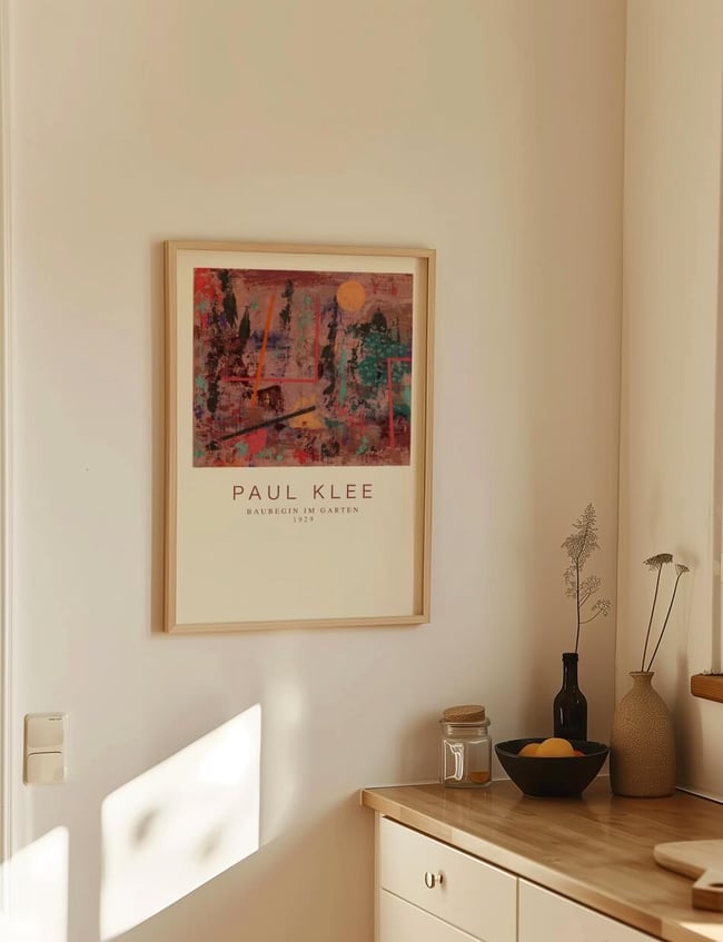 Baubegin im Garten - Paul Klee