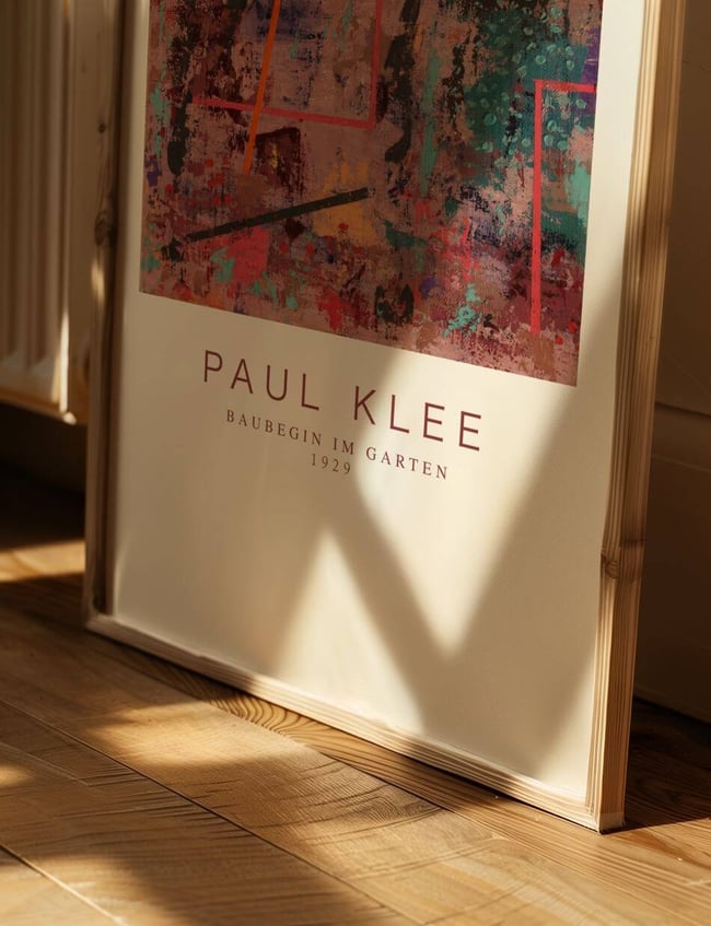 Baubegin im Garten - Paul Klee