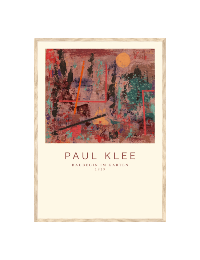 Baubegin im Garten - Paul Klee