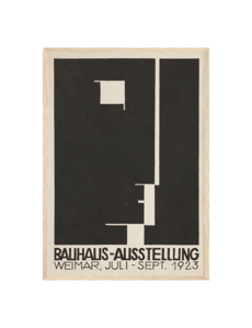 Bauhaus Ausstellung Plakat Black