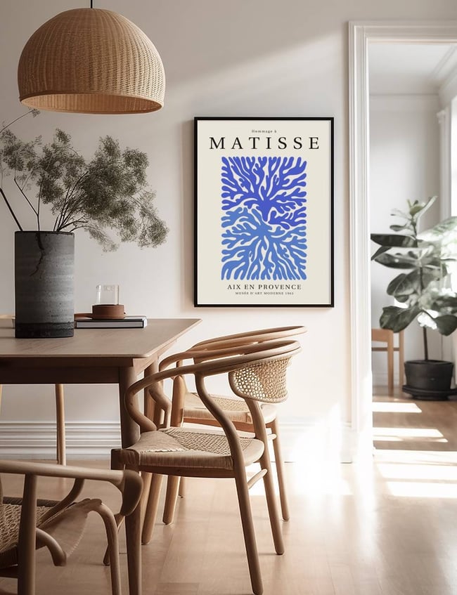 Cerulean Coral - Hommage a Matisse