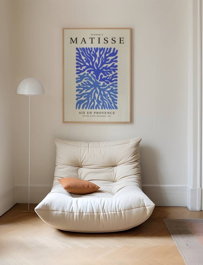 Cerulean Coral - Hommage a Matisse
