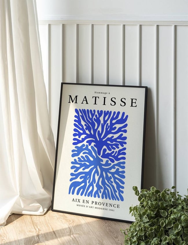 Cerulean Coral - Hommage a Matisse