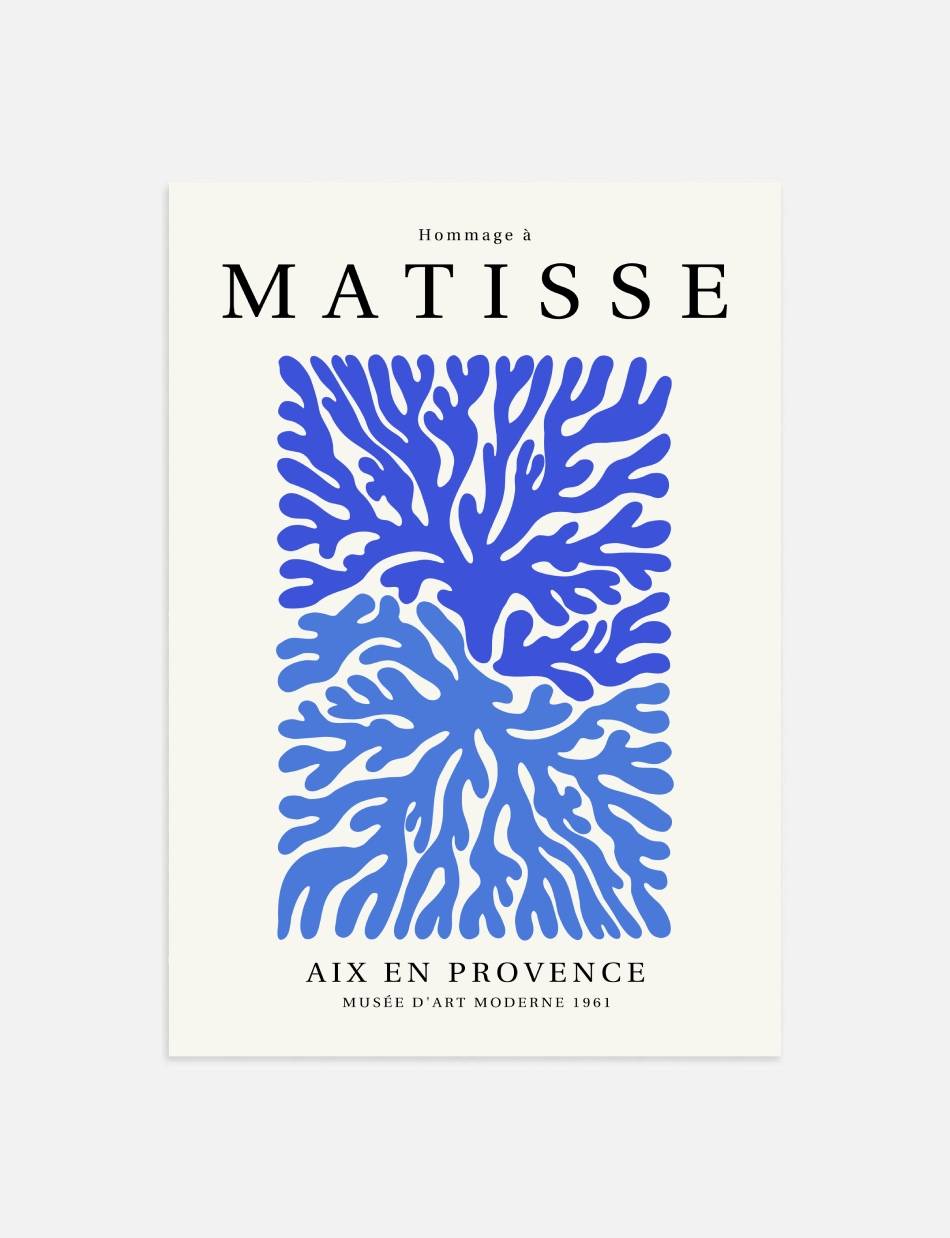 Cerulean Coral - Hommage a Matisse