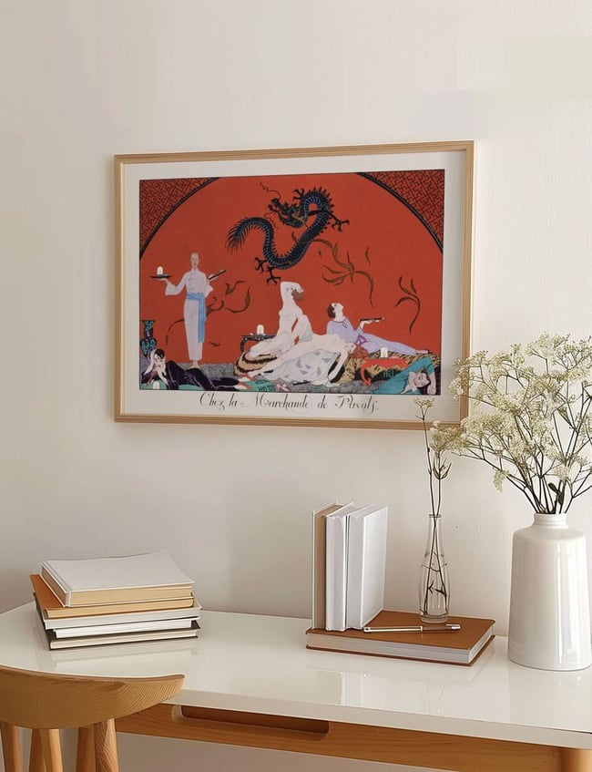 Chez la Marchande de Pavots - George Barbier