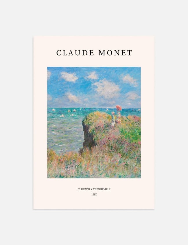 Cliff Walk at Pourville - Claude Monet