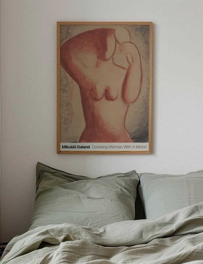 Combing (Woman with a Mirror) - Mikuláš Galanda