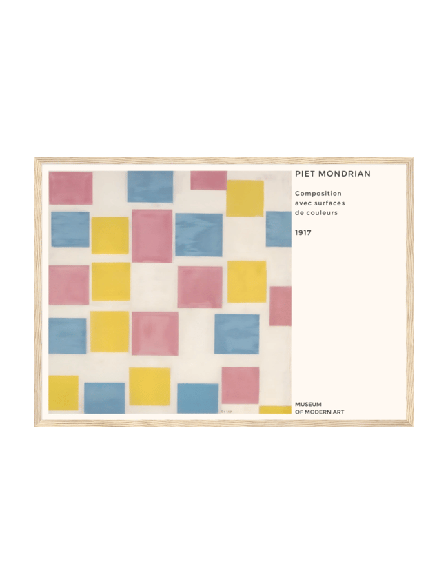 Composition avec Surfaces de Coleurs - Piet Mondrian