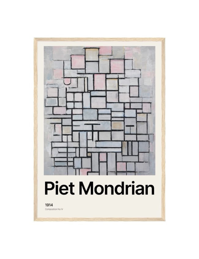 Composition No IV (1914) - Piet Mondrian