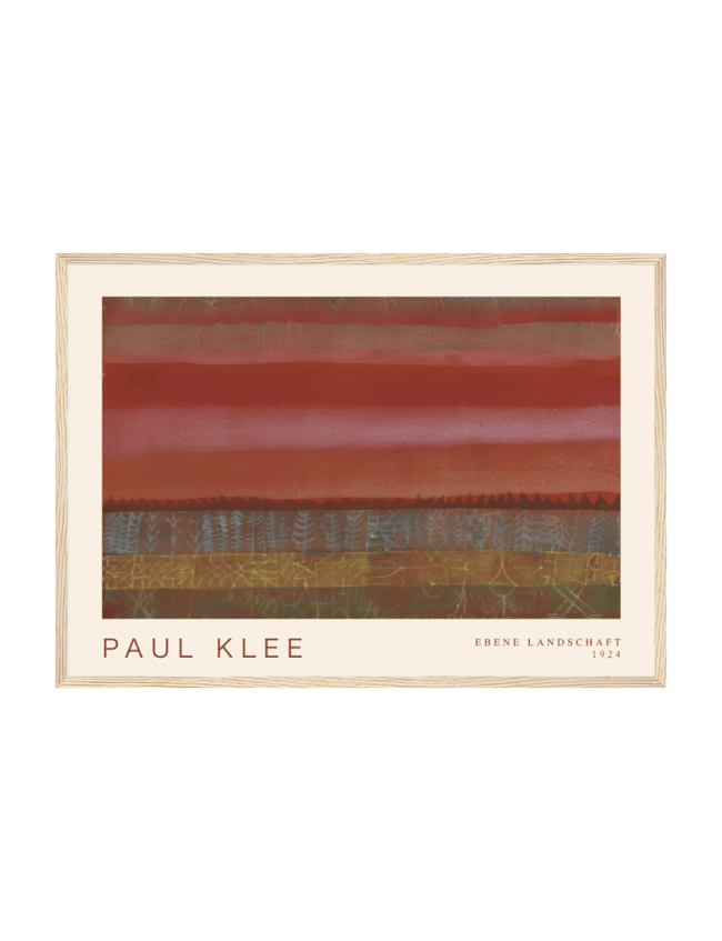 Ebene Landschaft (Flat Landscape) - Paul Klee